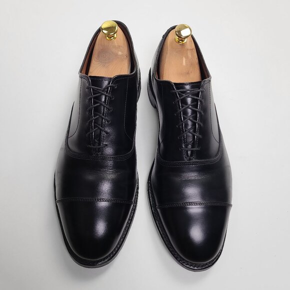 Allen Edmonds Park Avenue 5615 Mens Black Leather Oxford Cap Toe
